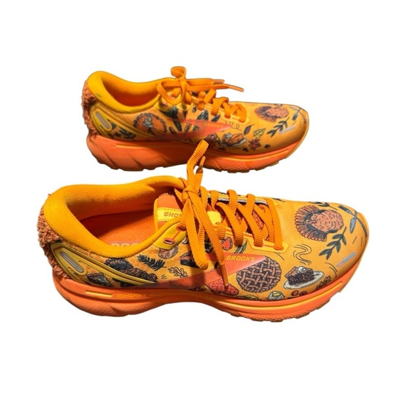 Brooks Ghost 14 Trot Happy Thanksgiving Running Shoes Size 8. - Picture 5 of 11